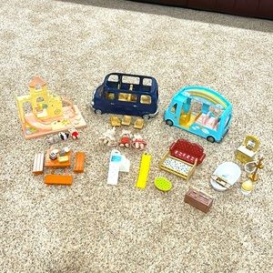 Collection of Calico Critter items